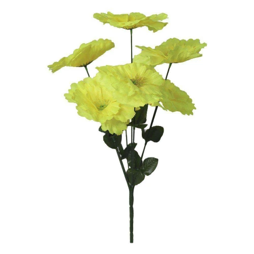 Flor buquê aberta com 07 galhos 52cm