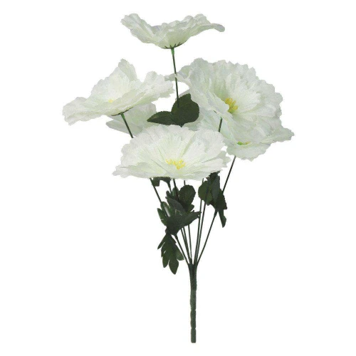 Flor buquê aberta com 07 galhos 52cm