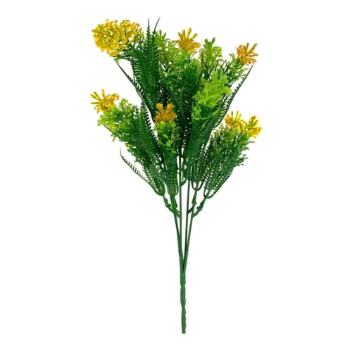 Flor buque capim 5 galhos 30cm 10875 Flor buque capim 5 galhos 30cm 10875