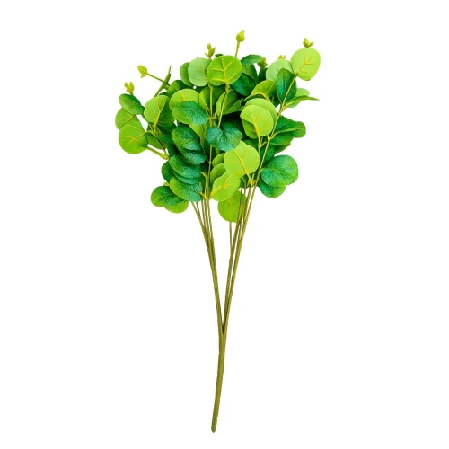 Flor buquê eucalipto com 04 galhos 50cm