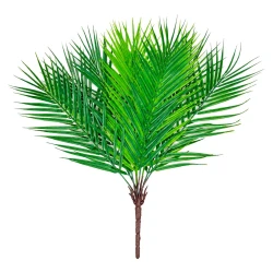 Flor buquê folhas de palmeira com 09 galhos 52cm
