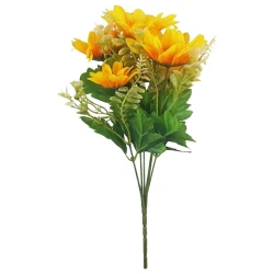 Flor buque girassol 5 galhos