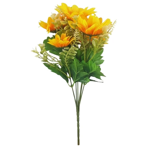 Flor buque girassol 5 galhos