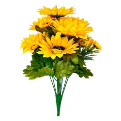 Flor buquê girassol com 12 galhos