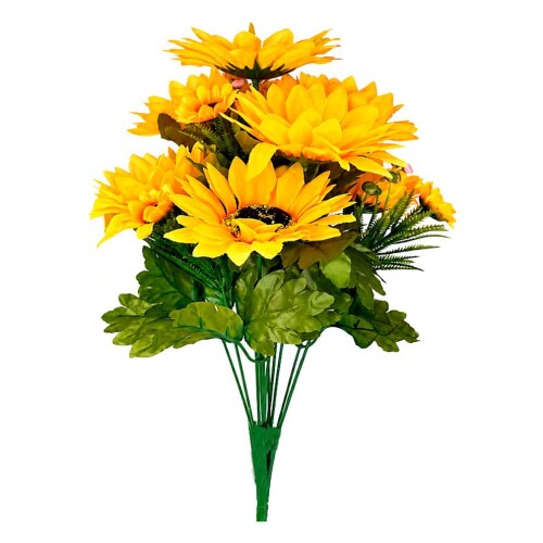 Flor buquê girassol com 12 galhos