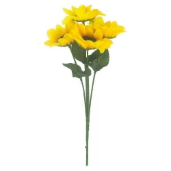 Flor buquê mini girassol com 05 galhos