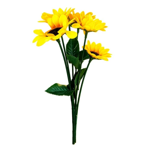 Flor buquê mini girassol com 05 galhos Flor buquê mini girassol com 05 galhos