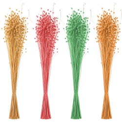 Flor haste flores mini secas 60cm 50 gramas coloridas