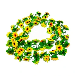 Flor haste pendente mini girassol 190cm
