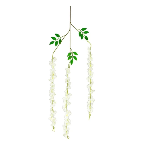 Flor pendente visteria com 03 galhos 105cm sortidas Flor pendente visteria com 03 galhos 105cm sortidas