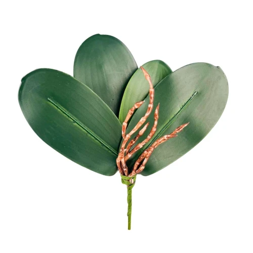 Flor pick folha de orquídea 21cm