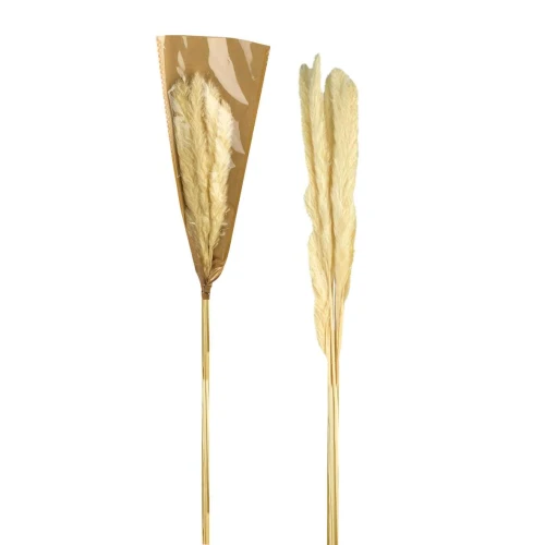 Flor pluma com 07 galhos 80cm sortidas