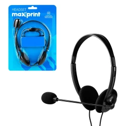 Fone de ouvido headset P2 com microfone Maxprint