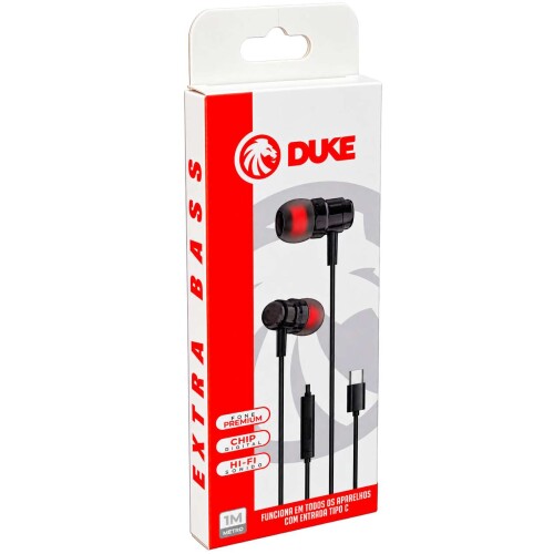 Fone de ouvido tipo c du-4016-ty Fone de ouvido tipo c du-4016-ty