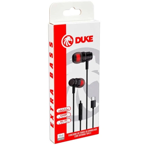 Fone de ouvido tipo c du-4016-ty Fone de ouvido tipo c du-4016-ty