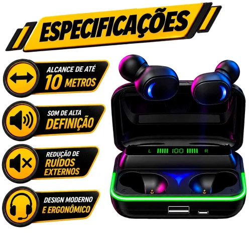 Fone de ouvido wirelles bluetooth tws fon11109 Fone de ouvido wirelles bluetooth tws fon11109