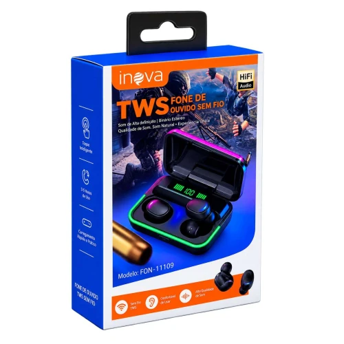 Fone de ouvido wirelles bluetooth tws fon11109 Fone de ouvido wirelles bluetooth tws fon11109