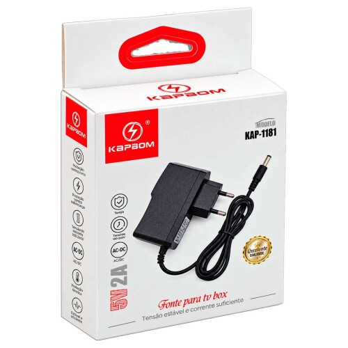 Fonte para TV box 5v kap-1181 Fonte para TV box 5v kap-1181