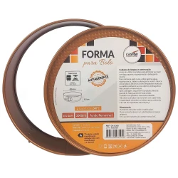 Forma antiaderente red fundo removível 24cm