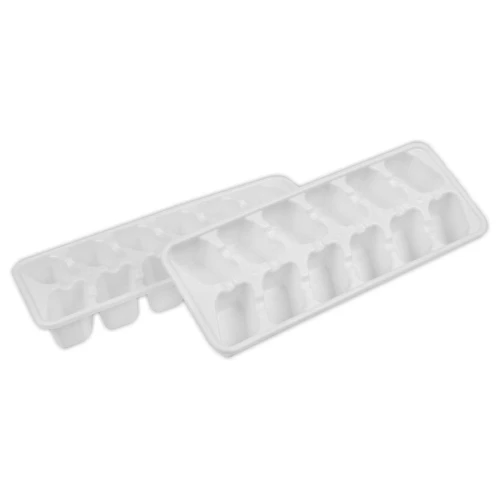 Forma de gelo de plástico com 02 unidades