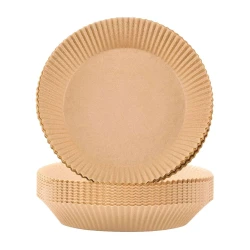 Forma de papel air fryer 20cm 50 unidades redondo descartável