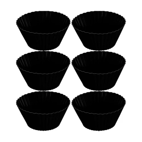 Forma de silicone para cupcake com 06 unidades Eco´s