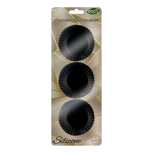 Forma de silicone para cupcake com 06 unidades Eco´s