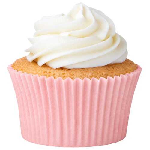 Forma mini cupcake n 2 Rosa bebe 45 unidades
