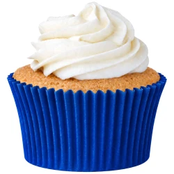 Forma mini cupcake número 2 azul royal 45 unidades