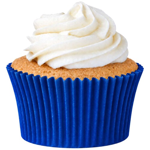 Forma mini cupcake número 2 azul royal 45 unidades