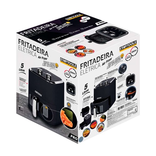 Fritadeira elétrica Air Fryer 05 litros 220v/1350w Startools