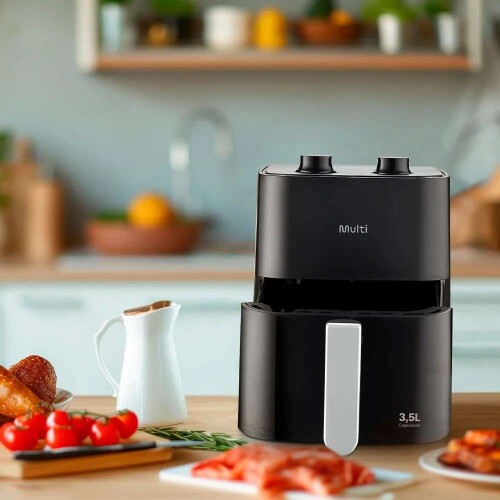 Fritadeira elétrica air fryer 3,5 litros 220v/1350w Multilaser