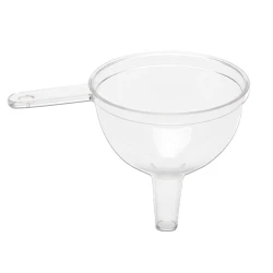 Funil acrílico transparente 11cm