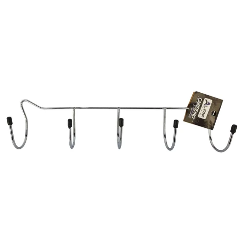 Gancho para parede de metal com 05 ganchos 31x7cm cabideiro Alpif