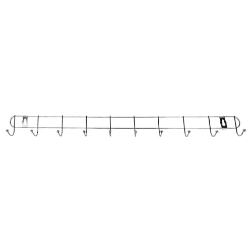 Gancho para parede de metal com 10 ganchos 54cm