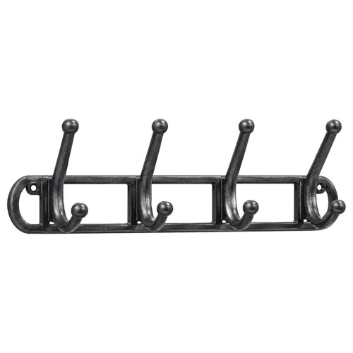 Gancho para parede plástico com 4 ganchos 35cm Gancho para parede plástico com 4 ganchos 35cm