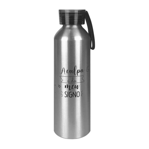 Garrafa de metal para água 600ml decorada sortidas