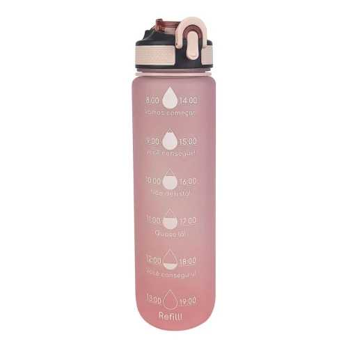 Garrafa para água acrilica 1000ml motivação