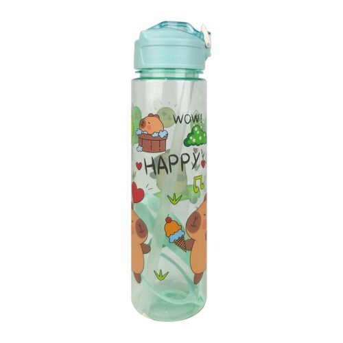 Garrafa para água acrílica 760ml capivara