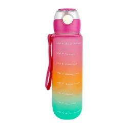 Garrafa para água acrílico 700ml degradê