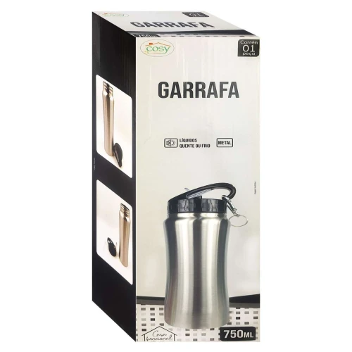 Garrafa para água metal 750ml