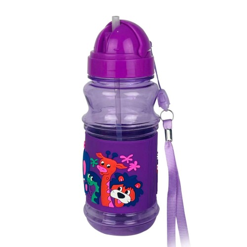 Garrafa para água plástica 380ml bichinhos Garrafa para água plástica 380ml bichinhos