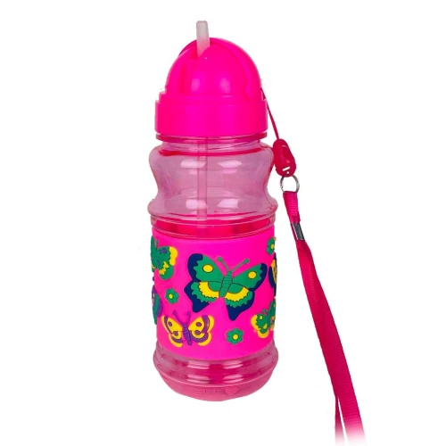 Garrafa para água plástica 380ml bichinhos