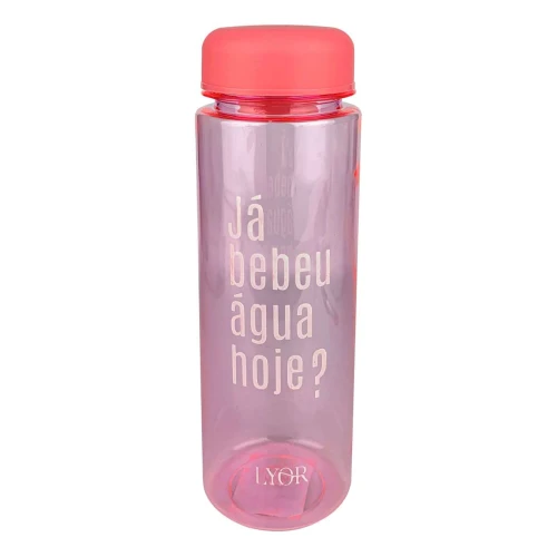 Garrafa para água plástica 520ml squeeze rosa