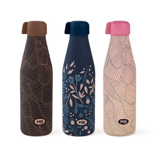 Garrafa para água plástica 600ml retrô