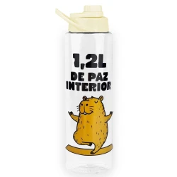 Garrafa para água plástica Life 1200ml Capivara Vaeso