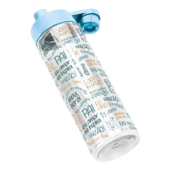 Garrafa para água plástica life 700ml pai do ano