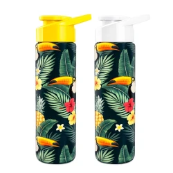 Garrafa plástica 700ml brasilidades Tucanos sortidas Plasduran