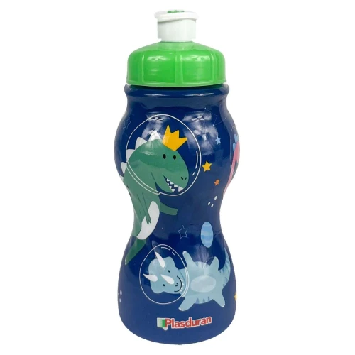 Garrafa plástica infantil 250ml sleeve Dinos Plasduran Garrafa plástica infantil 250ml sleeve Dinos Plasduran