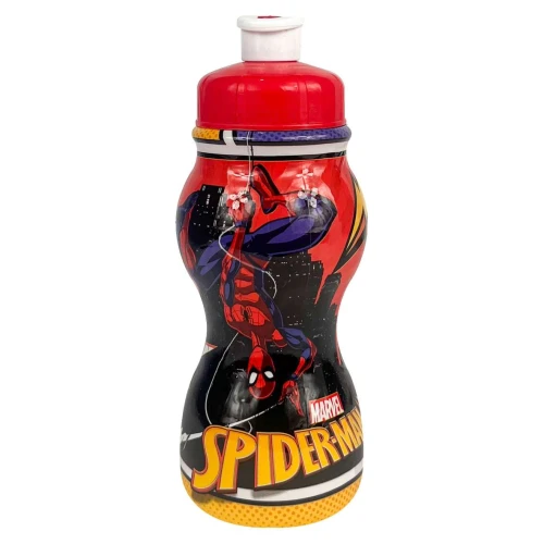 Garrafa plástica infantil 250ml sleeve Spider Man Plasduran
